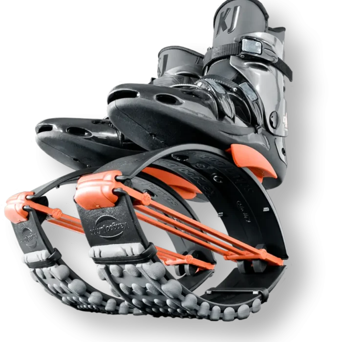 Jumping Shoes, Jump Boots, Kangoo Jumps, Black Orange, KJ XR3 - Image 1